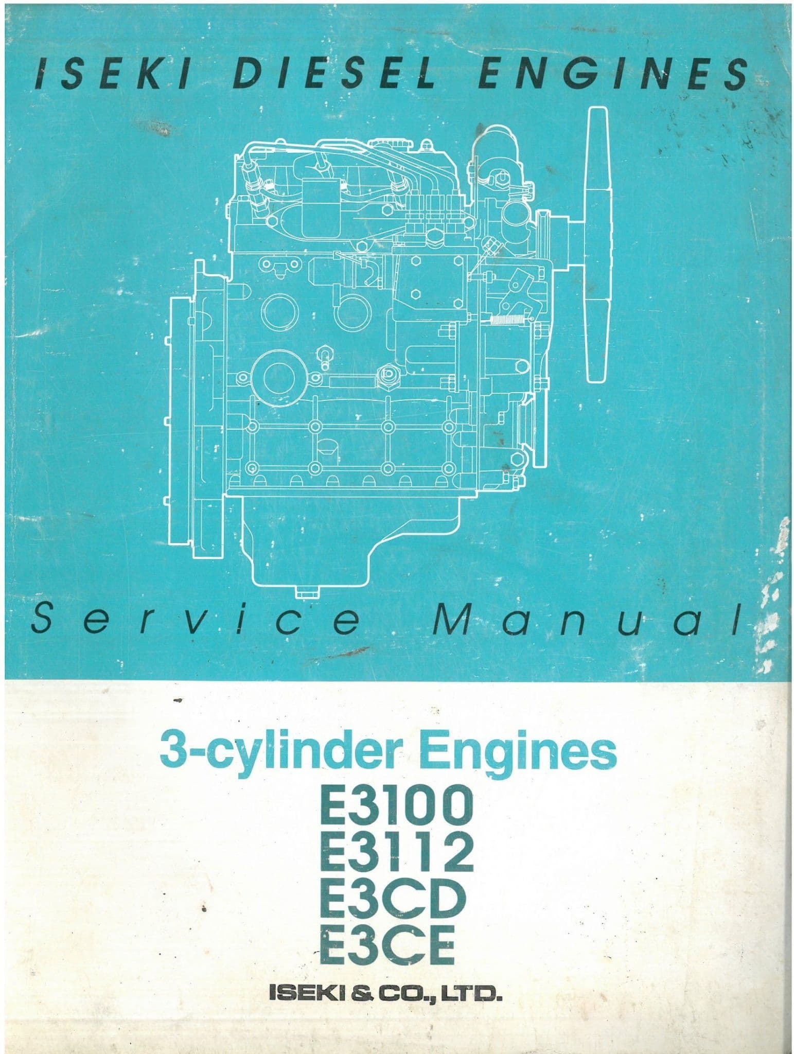Iseki Diesel Engine E3100 E3112 E3CD E3CE Workshop Service Manual