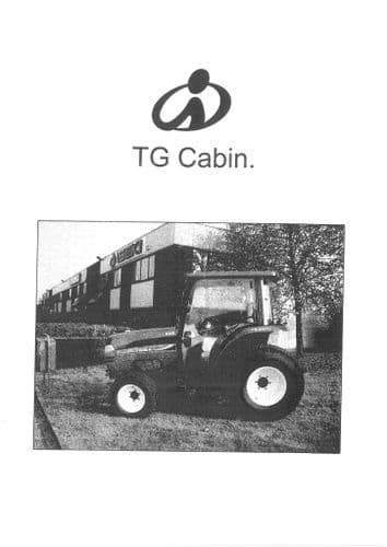 Iseki TG Cabin Operators Manual
