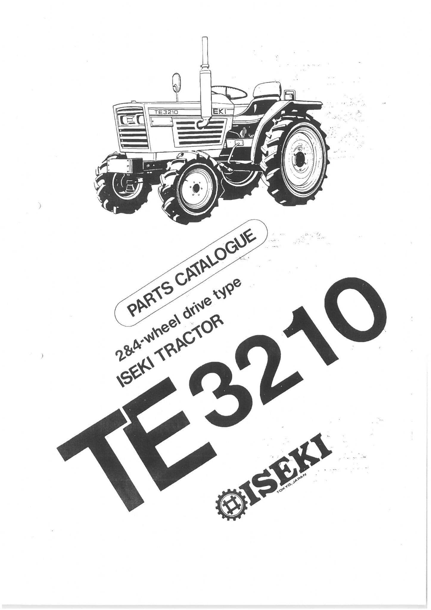 Iseki Tractor TE3210 Parts Manual - TE 3210