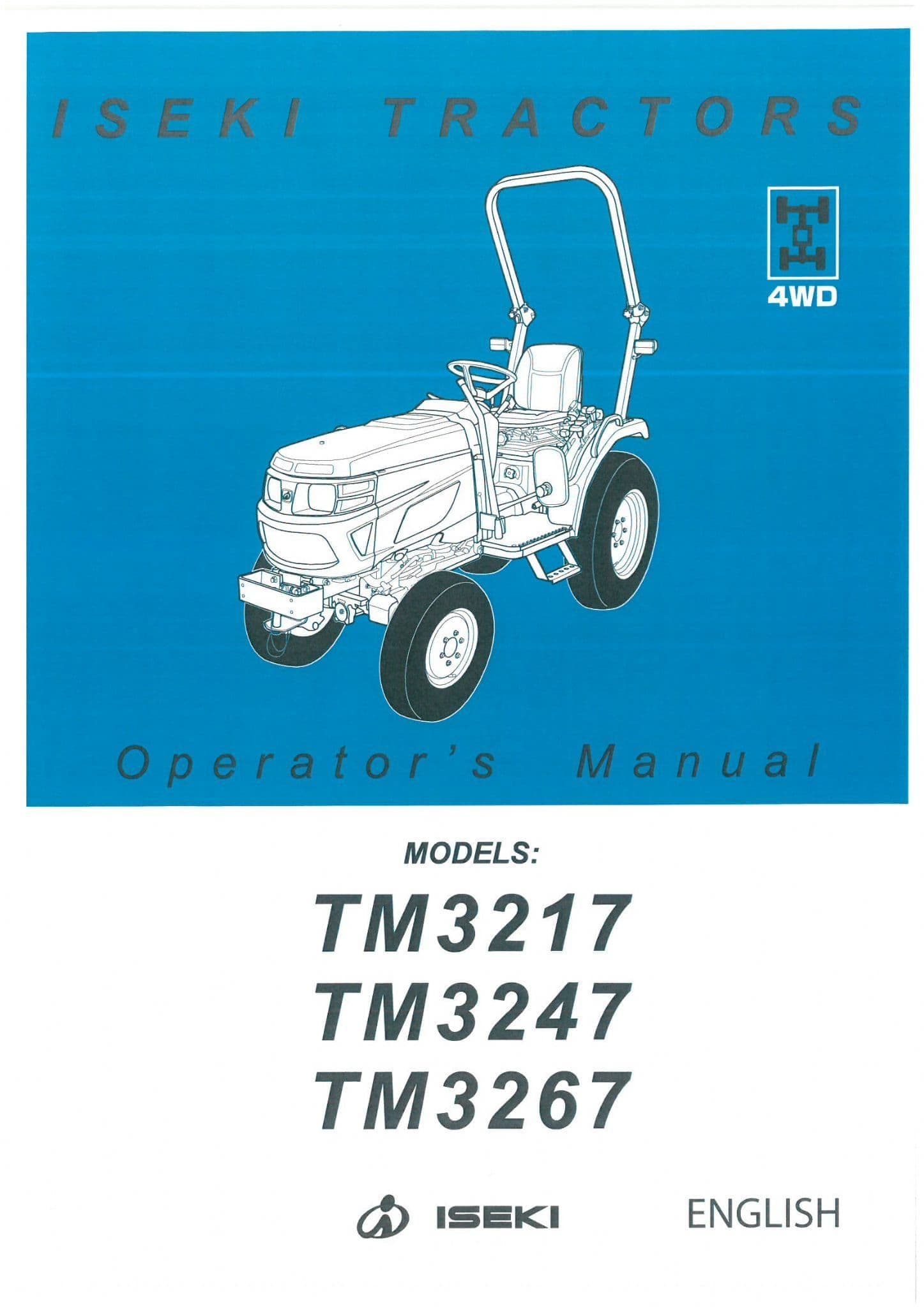Iseki Tractor TM3217 TM3247 TM3267 Operators Manual