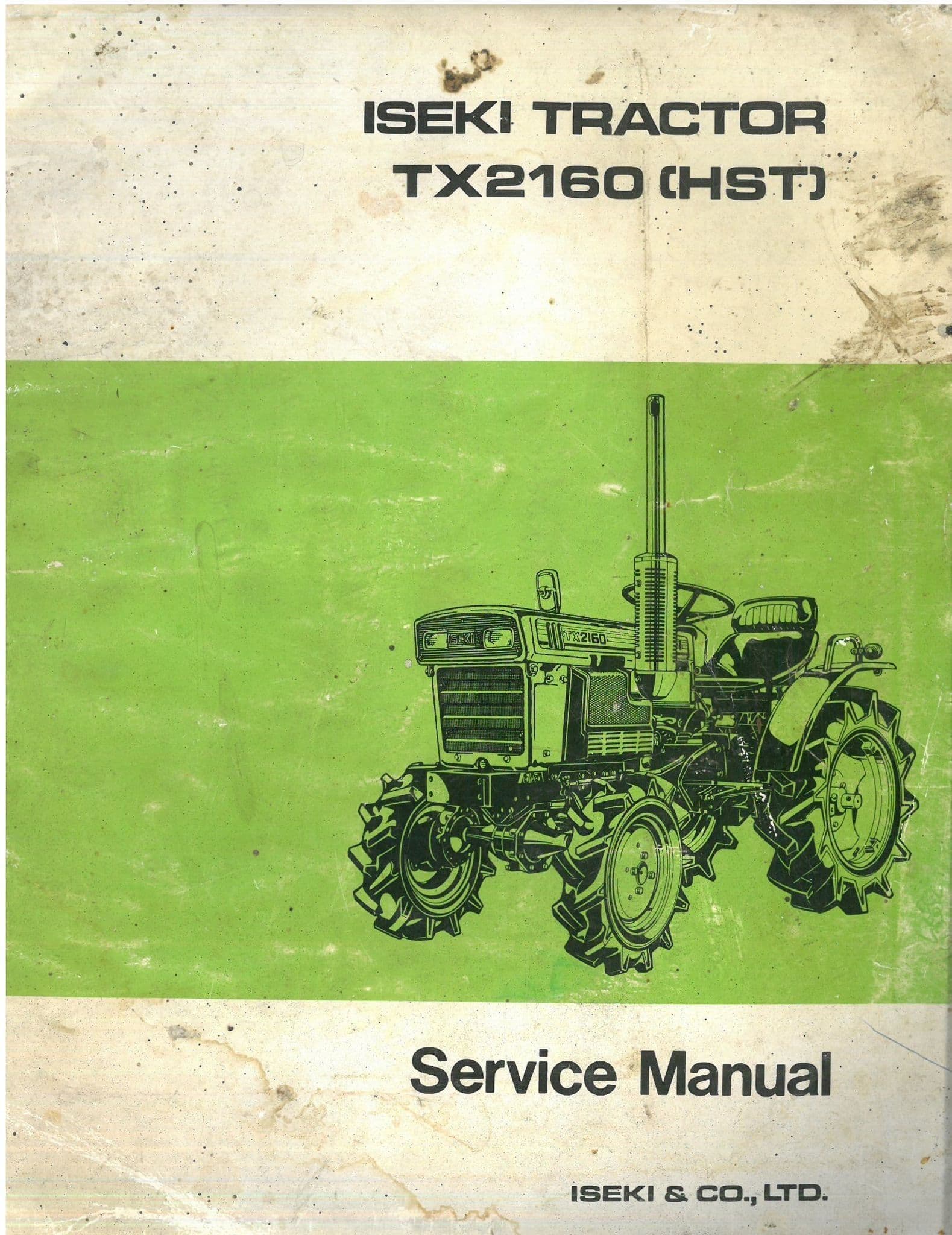 Iseki Tractor TX2160 (HST) Workshop Service Manual
