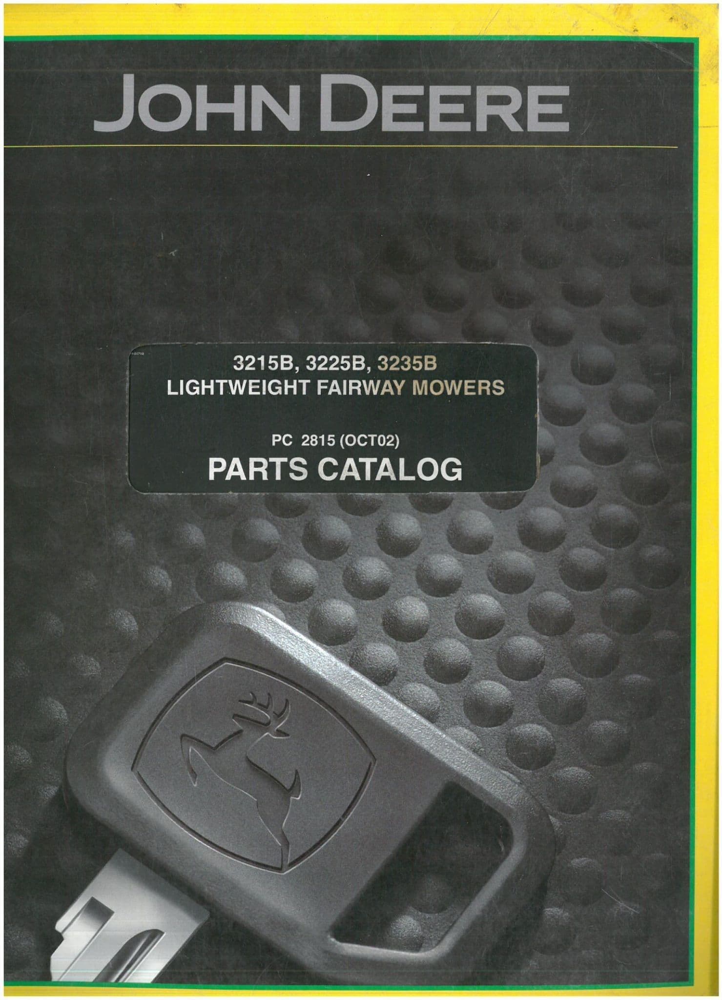 John Deere 3215B 3225B 3235B Lightweight Fairway Mower Parts Manual