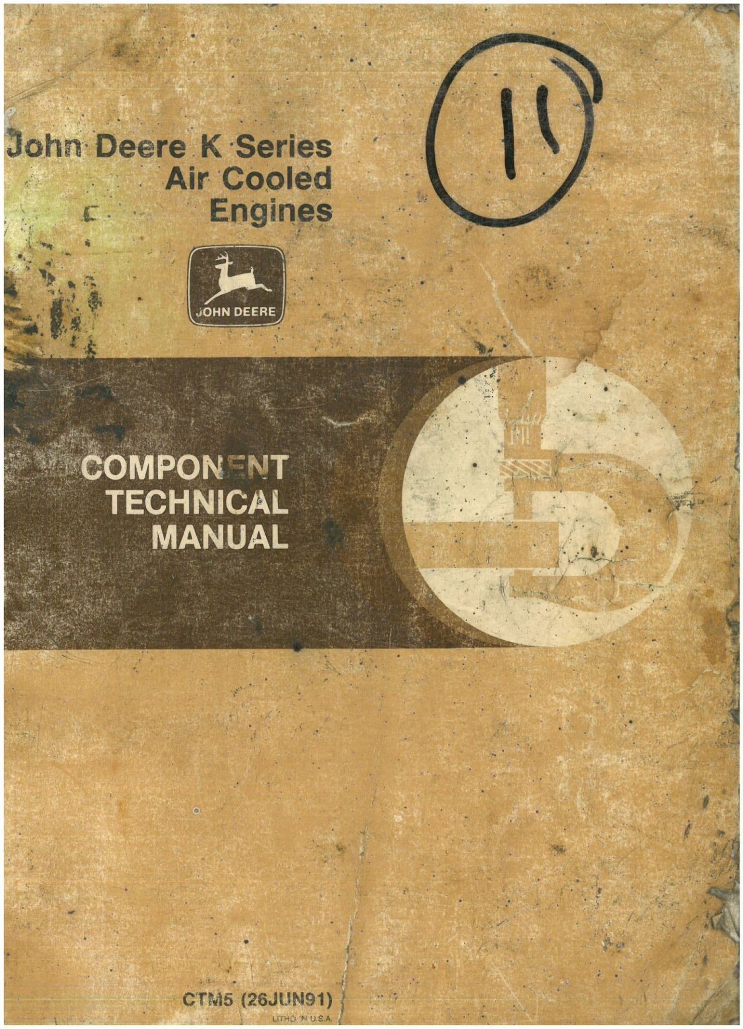 Engine Technical File John Deere Air Cooled Engines K Series Component Technical Manual