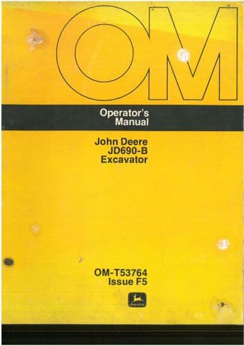 John Deere Crawler JD690-B Operators Manual