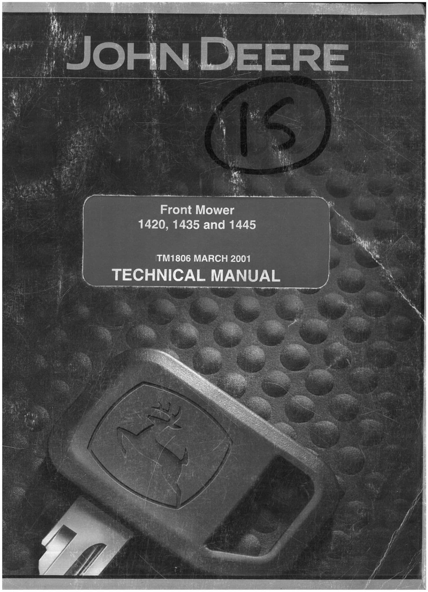 John Deere Front Mower 1420 1435 1445 Workshop Service Manual