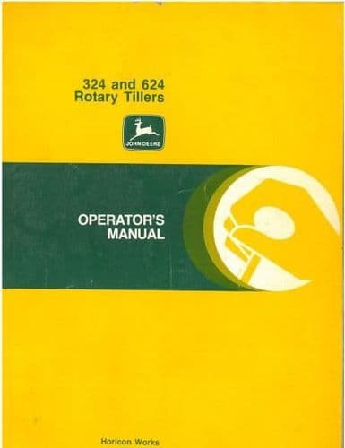 Operators 324 Logo John Deere Rotary Tillers 324 & 624 Operators Manual