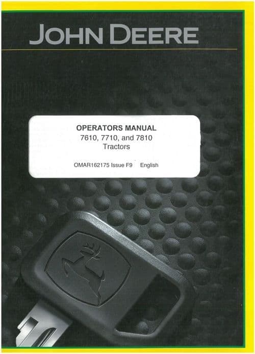 John Deere Tractor 7610 7710 7810 Operator Manual