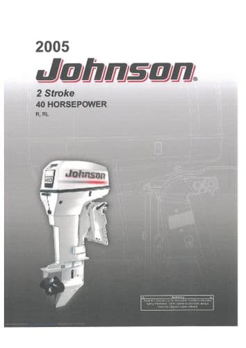 Johnson 2 Stroke 40 Horsepower 2005 Operators Manual