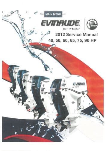 Johnson Evinrude Outboard Engine 40HP 50HP 60HP 65HP 75HP 90HP Workshop Service Manual