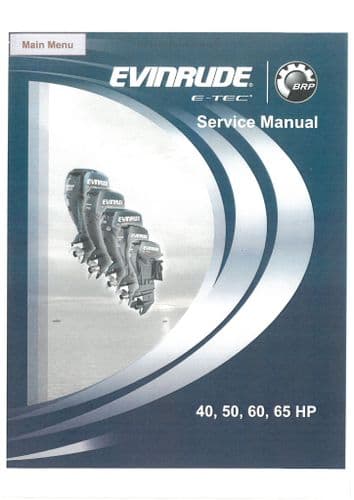 Johnson Evinrude Outboard Engine 40HP 50HP 60HP 65HP Workshop Service Manual