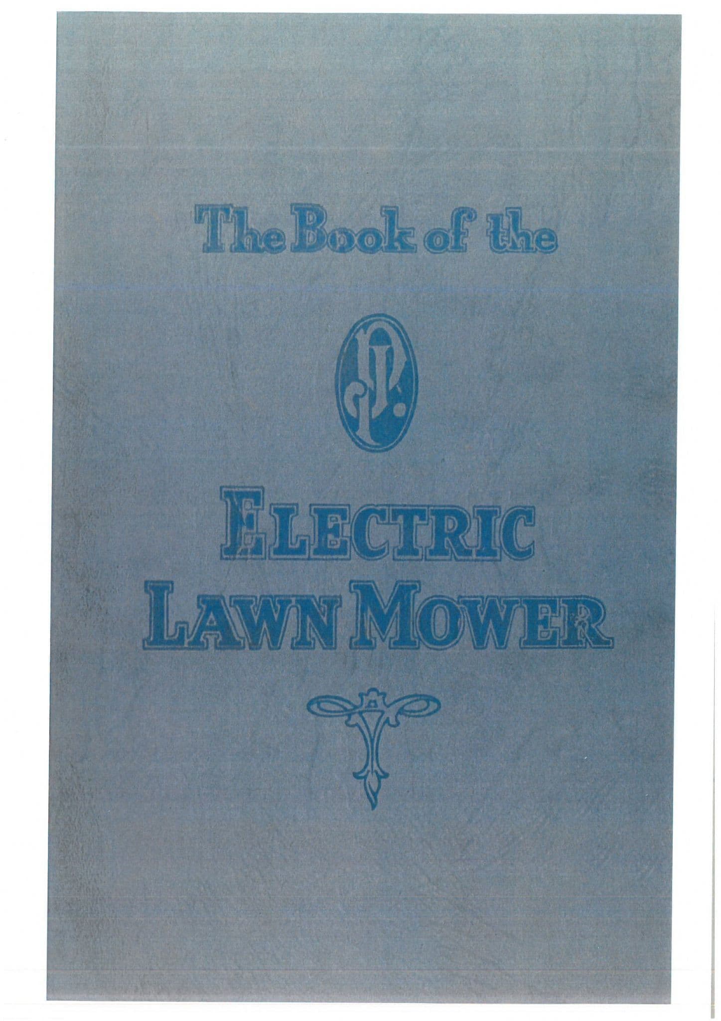 JP Electric Lawn Mower Super Operators Manual