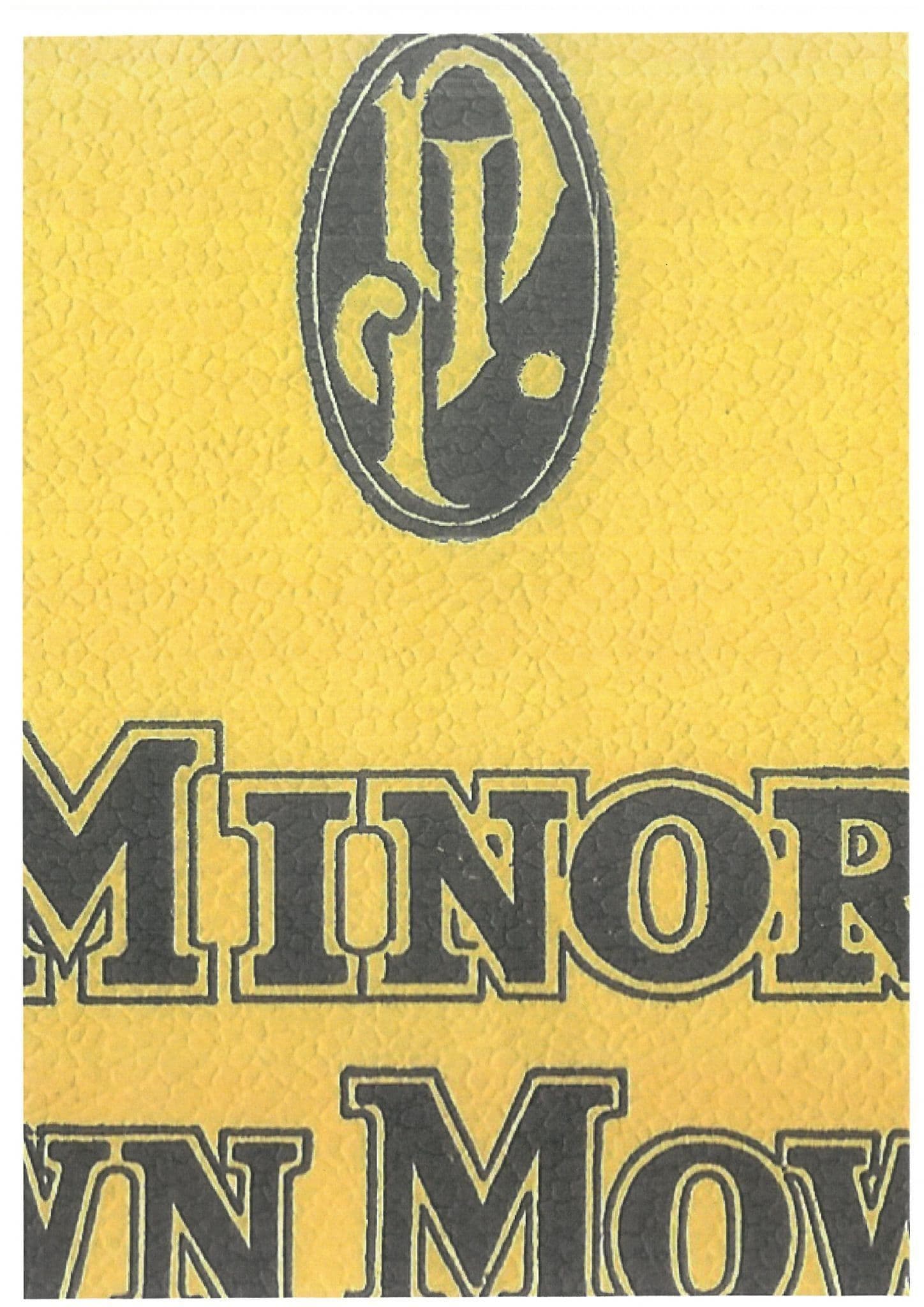JP Lawn Mower Minor Operators Manual and Spare Parts List