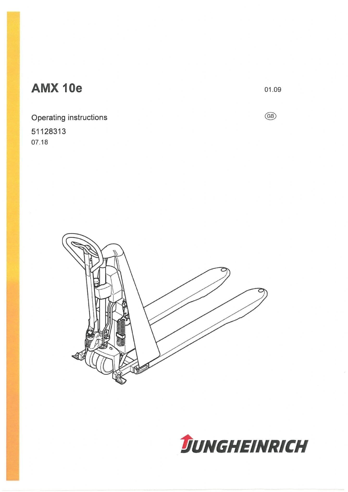 Jungheinrich Pallet Truck AMX10E Operators Manual