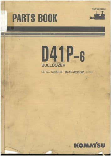Komatsu Bulldozer D41P-6 Parts Manual