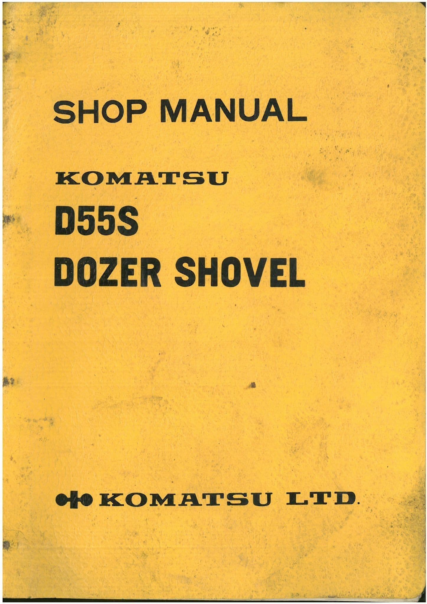 Komatsu Dozer Shovel D55S-3 Workshop Service Shop Manual - D55
