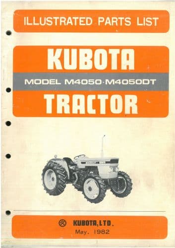 Kubota Tractor M4050 M4050DT Parts Manual