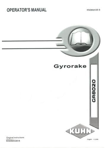 Kuhn Gyrorake GA8020 Operators Manual