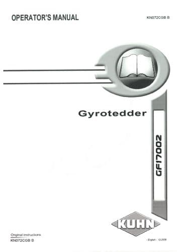 Kuhn Gyrotedder GF17002 Operators Manual