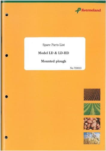 Kverneland Reversible Plough Model LD80 LD110 LD160 LD240 LD300 & LD-HD Parts Manual