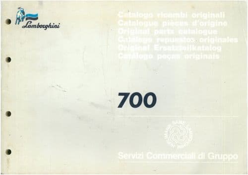 Lamborghini Tractor 700 Parts Manual