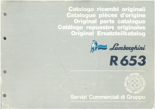 Lamborghini Tractor R653 Parts Manual - R 653