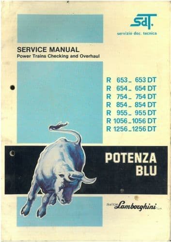 Lamborghini Tractor R655 653DT R654 654DT R754 754DT R854 854DT Workshop Service Manual