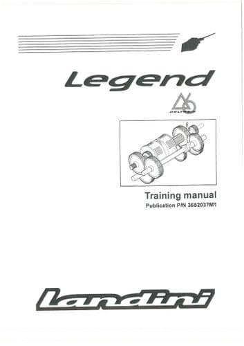 Landini Legend Deltasix Workshop Training Manual