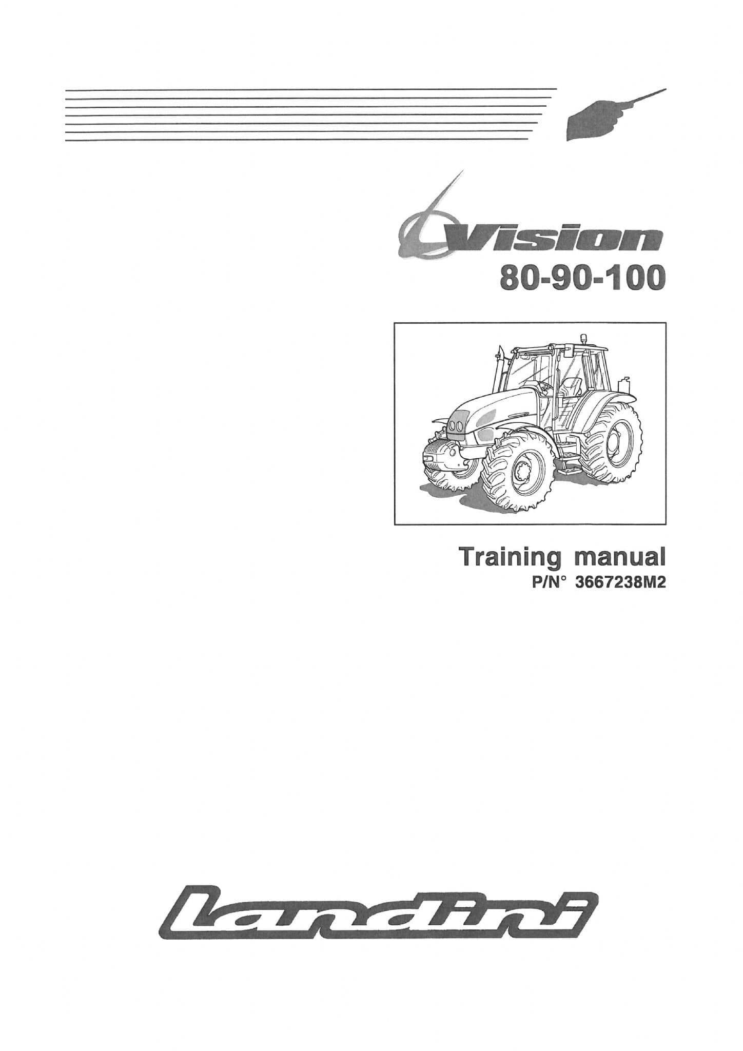 Landini Tractor Vision 80 90 100 Service Training Manual