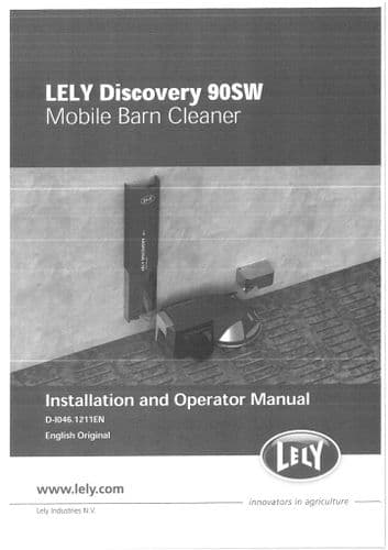 Lely Discovery Barn Cleaner Operators Manual