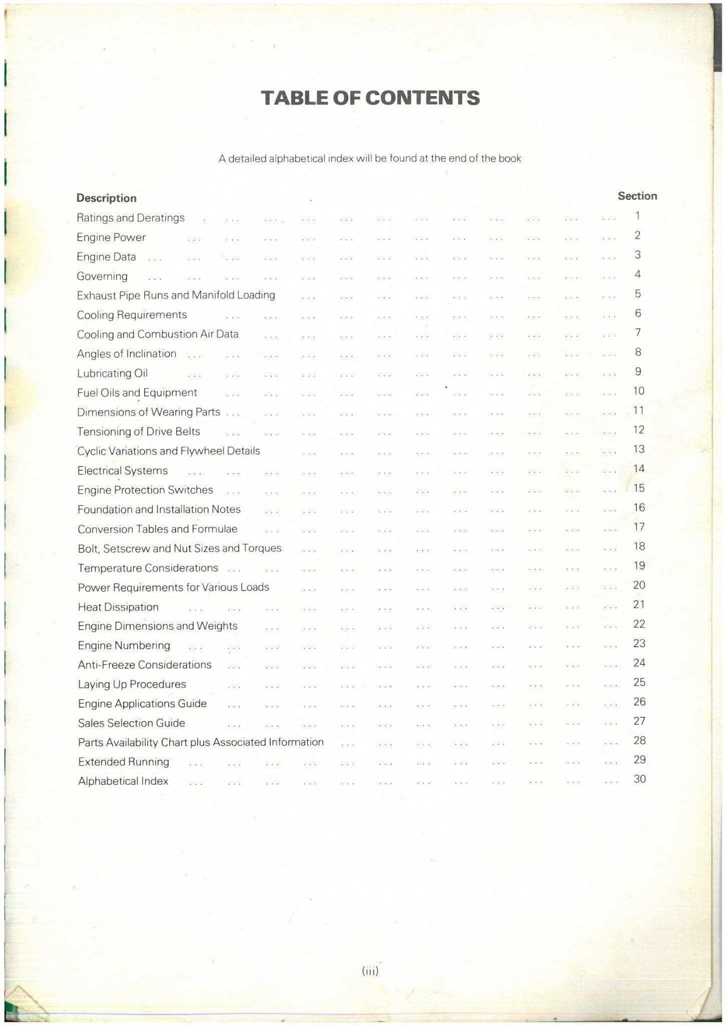 Lister Diesel Engine Technical Handbook Manual