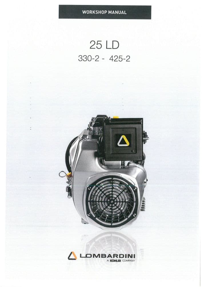 Lombardini Engine 25LD 3302 4252 Service Manual 25 LD