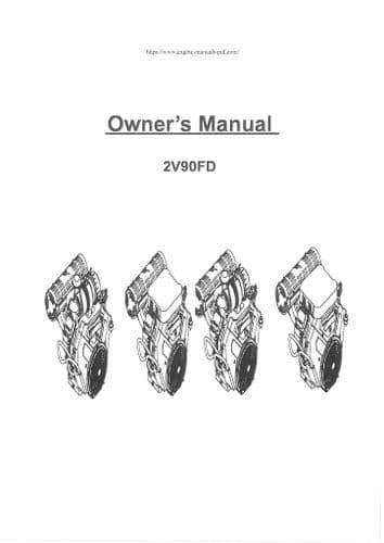 Loncin Engine 2V90FD Operators Manual