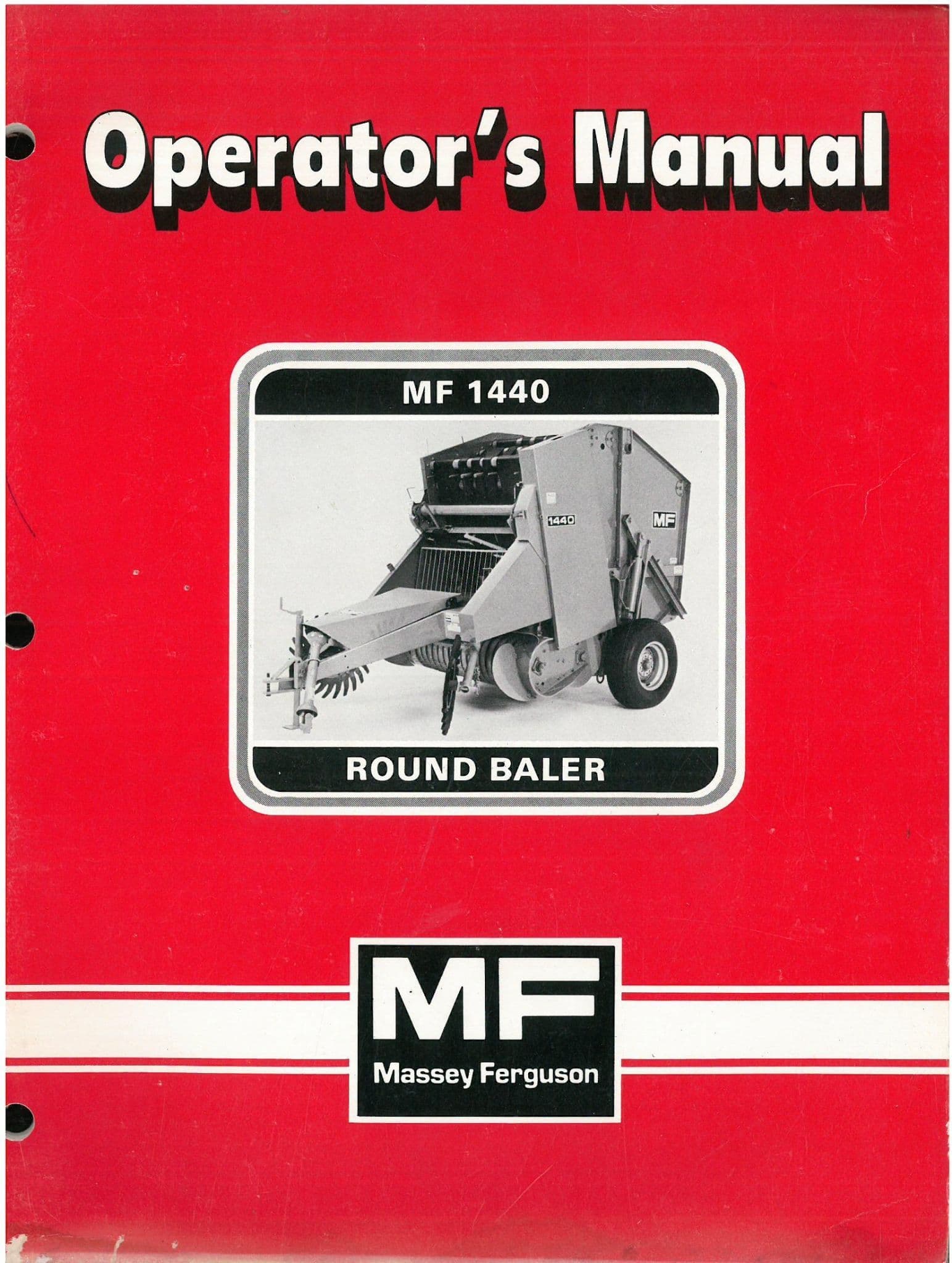 Massey Ferguson 1440 Round Baler Operators Manual