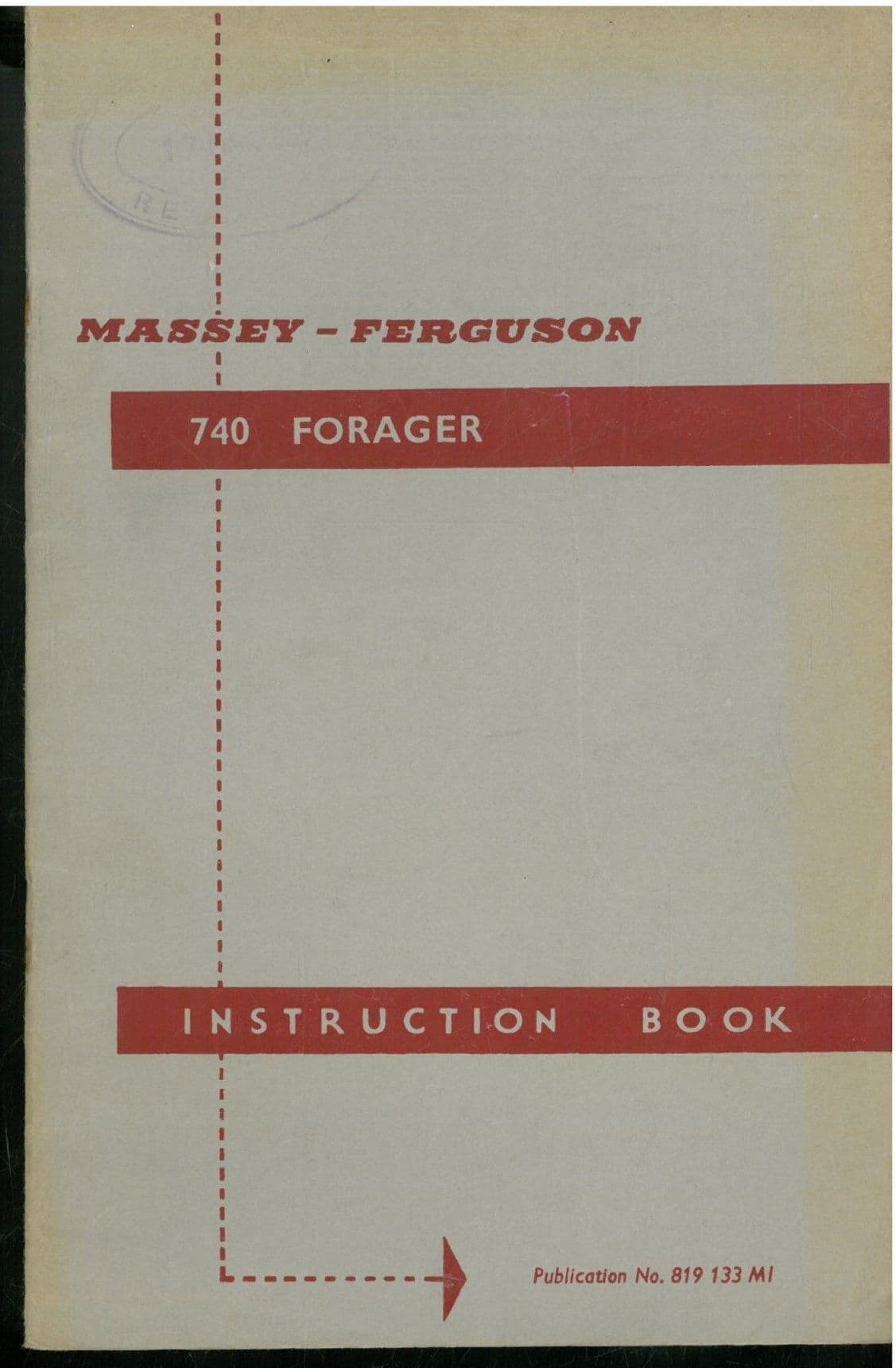 Massey Ferguson 740 Forager Operators Manual - MF740