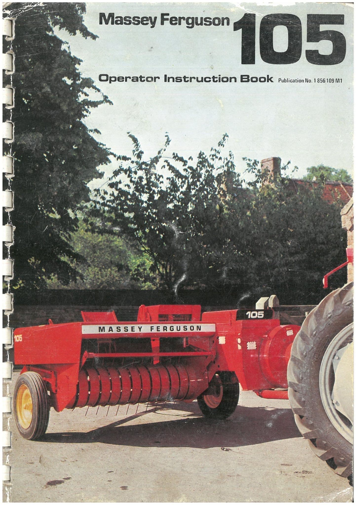 Massey Ferguson Baler MF105 Operators Manual - MF 105