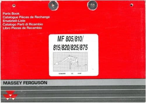 Massey Ferguson MF800 Series Loader Parts Manual - 805 810 815 820 825 875
