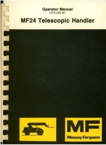 Massey Ferguson Telescopic Telehandler MF24 Operators Manual
