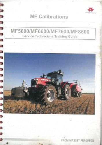Massey Ferguson Tractor MF7600 Series MF7614 MF7615 MF7616 MF7618 MF7619 Calibrations Manual