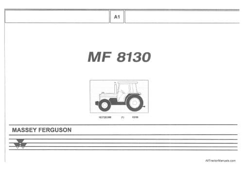 Massey Ferguson Tractor MF8130 Parts Manual