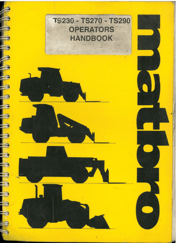 Matbro Telehandler TS230 TS270 & TS290 Operators Manual