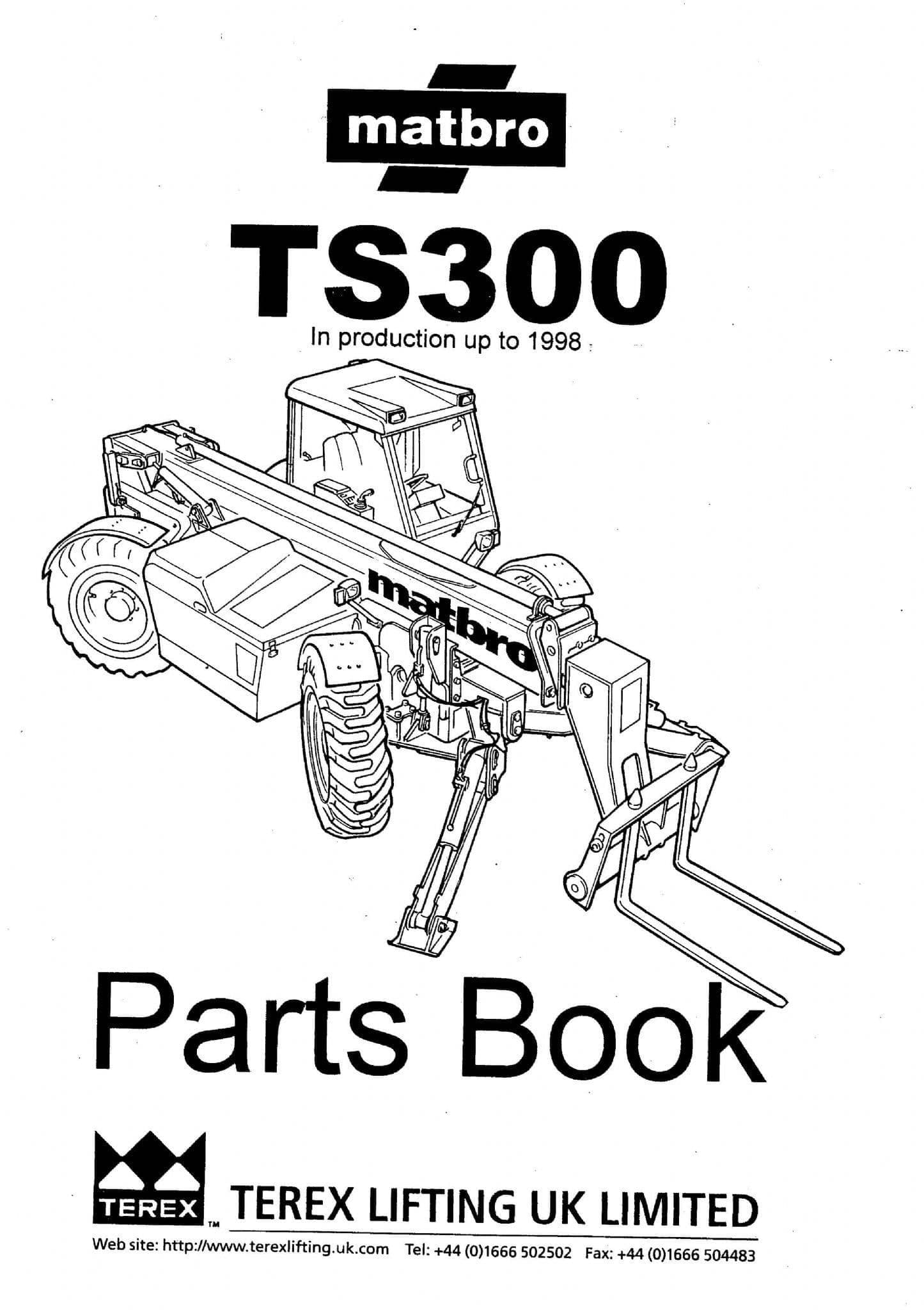 Matbro Telehandler TS300 Parts Manual