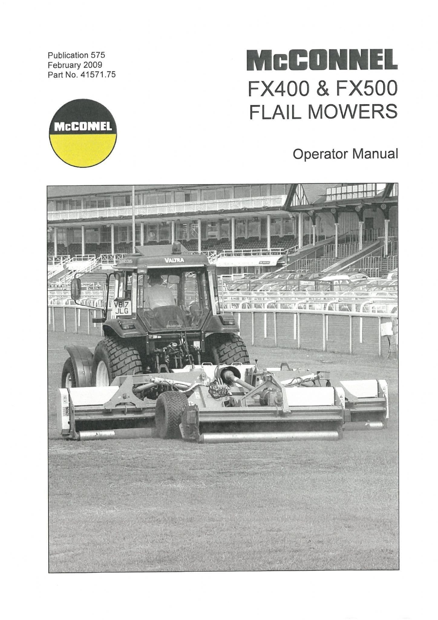 Mcconnel Flail Mower FX400 FX500 Operators Manual