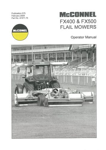 Mcconnel Flail Mower FX400 FX500 Operators Manual