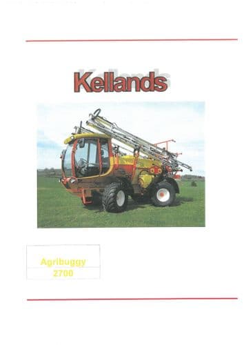 Mcconnel Kellands Low Ground Pressue Vehicle Airbuggy 2700 Operators Manual