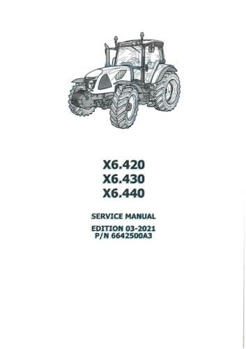 McCormick Tractor X6.420 X6.430 X6.440 Workshop Service Manual