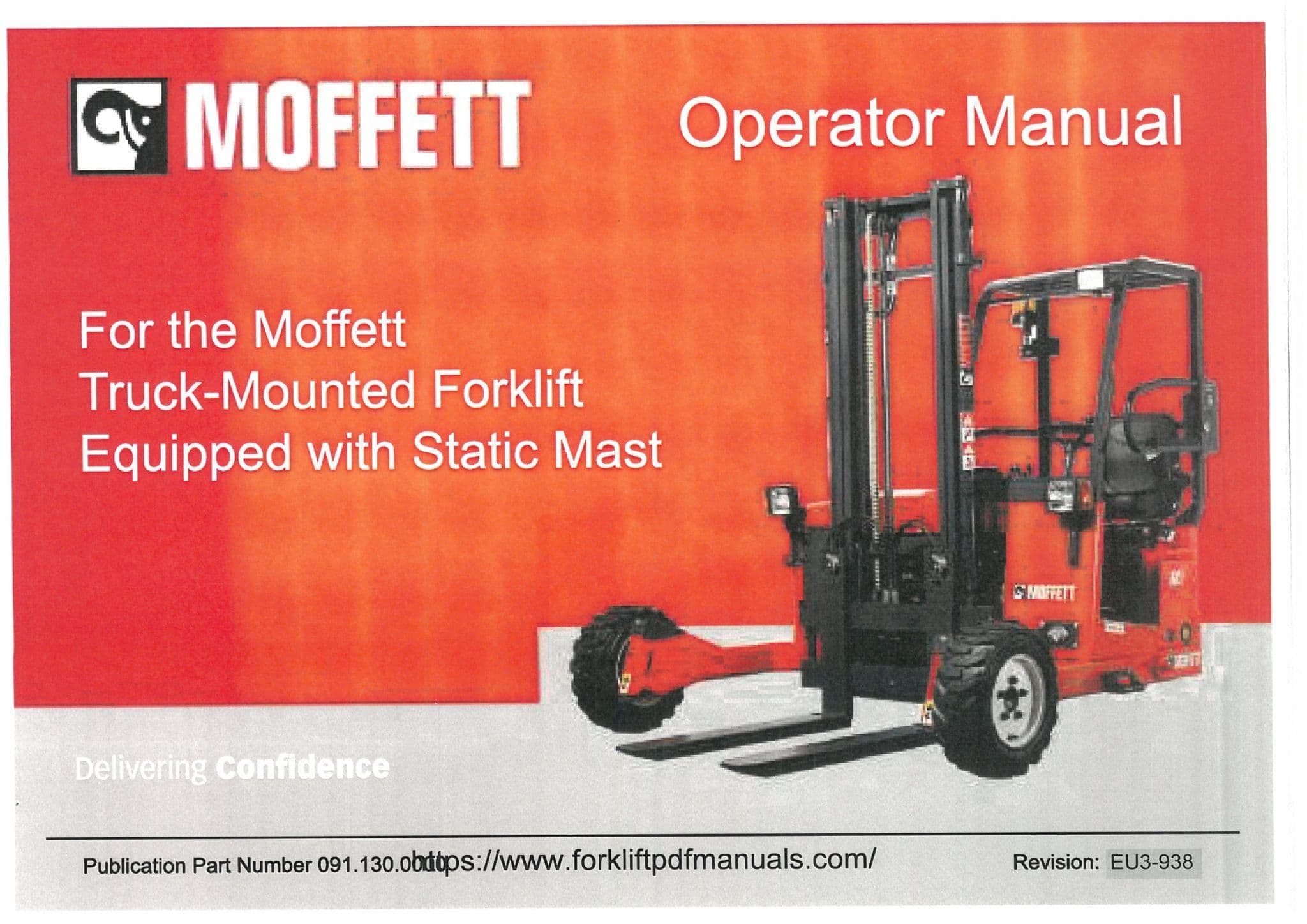 Moffett TruckMounted Forklifts Operator s Manual