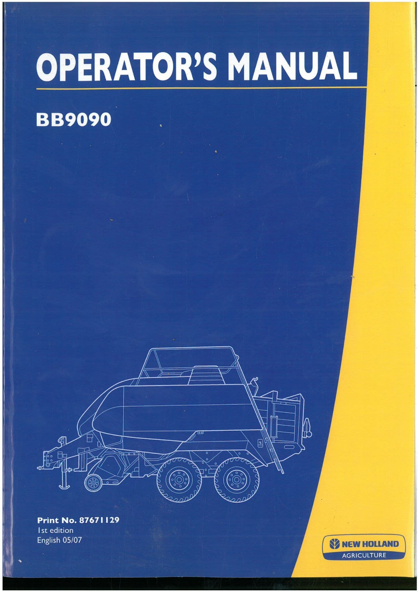 New Holland Baler BB9090 Operators Manual
