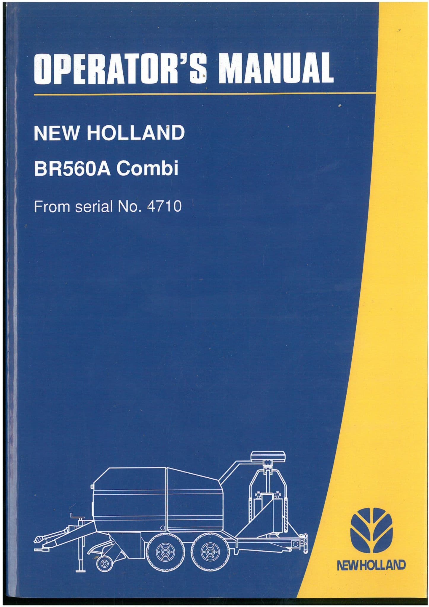 New Holland Baler BR560A Combi Operators Manual