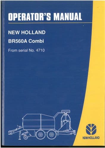 New Holland Baler BR560A Combi Operators Manual