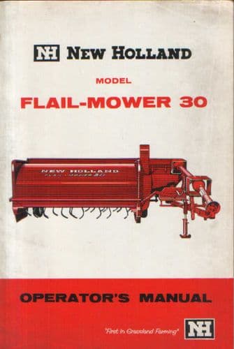 New Holland Flail Mower 30 Operators Manual